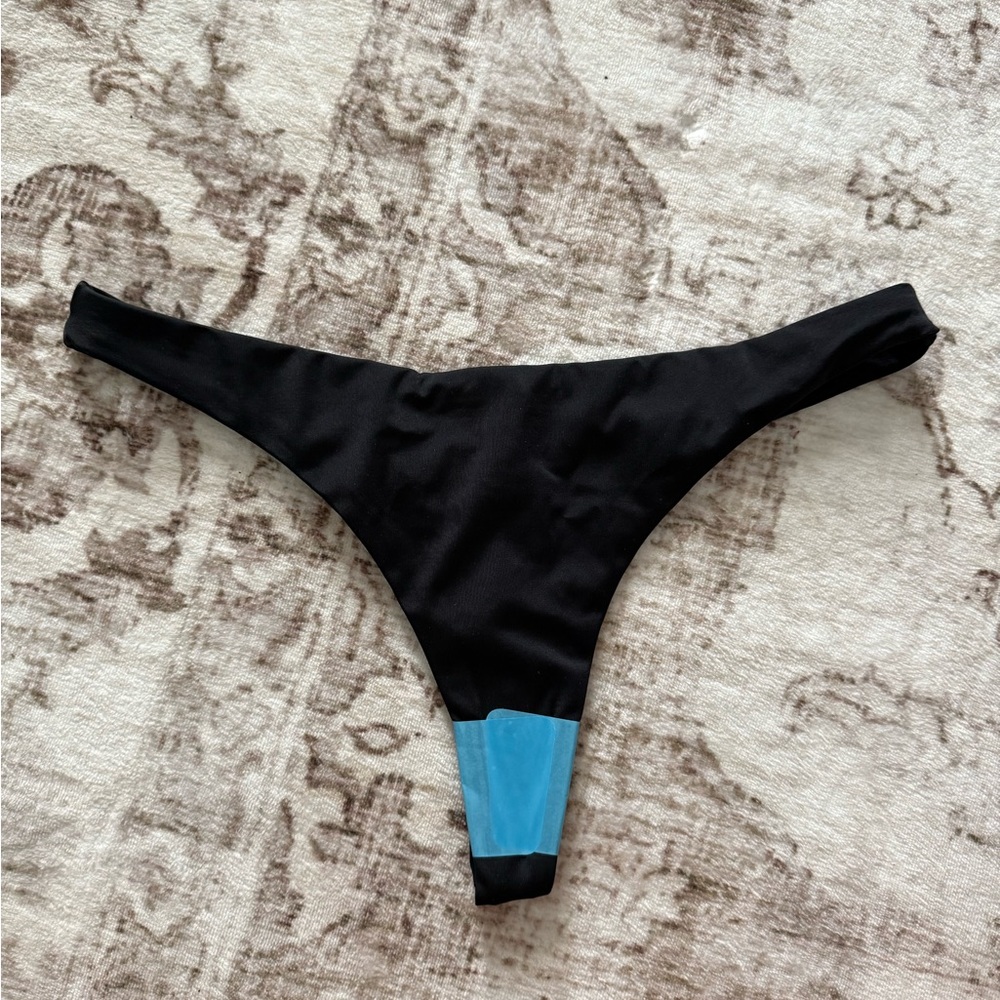 NEW ASOS Black Thong Bikini Bottom Size 4